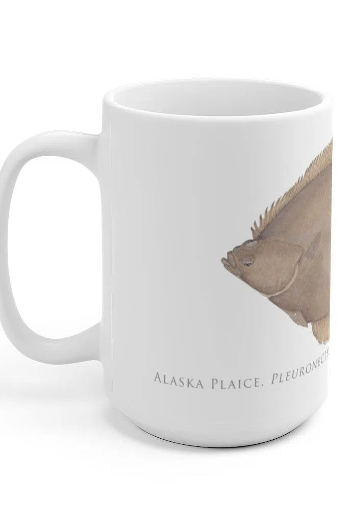 Alaska Plaice Mug-Stick Figure Fish Illustration