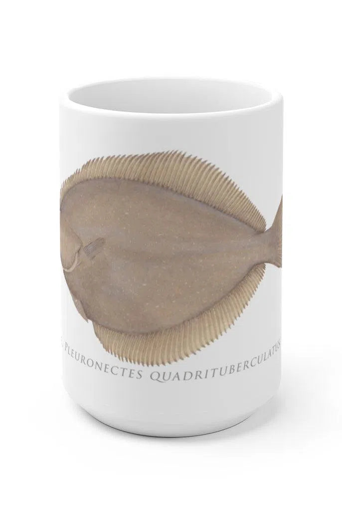 Alaska Plaice Mug-Stick Figure Fish Illustration
