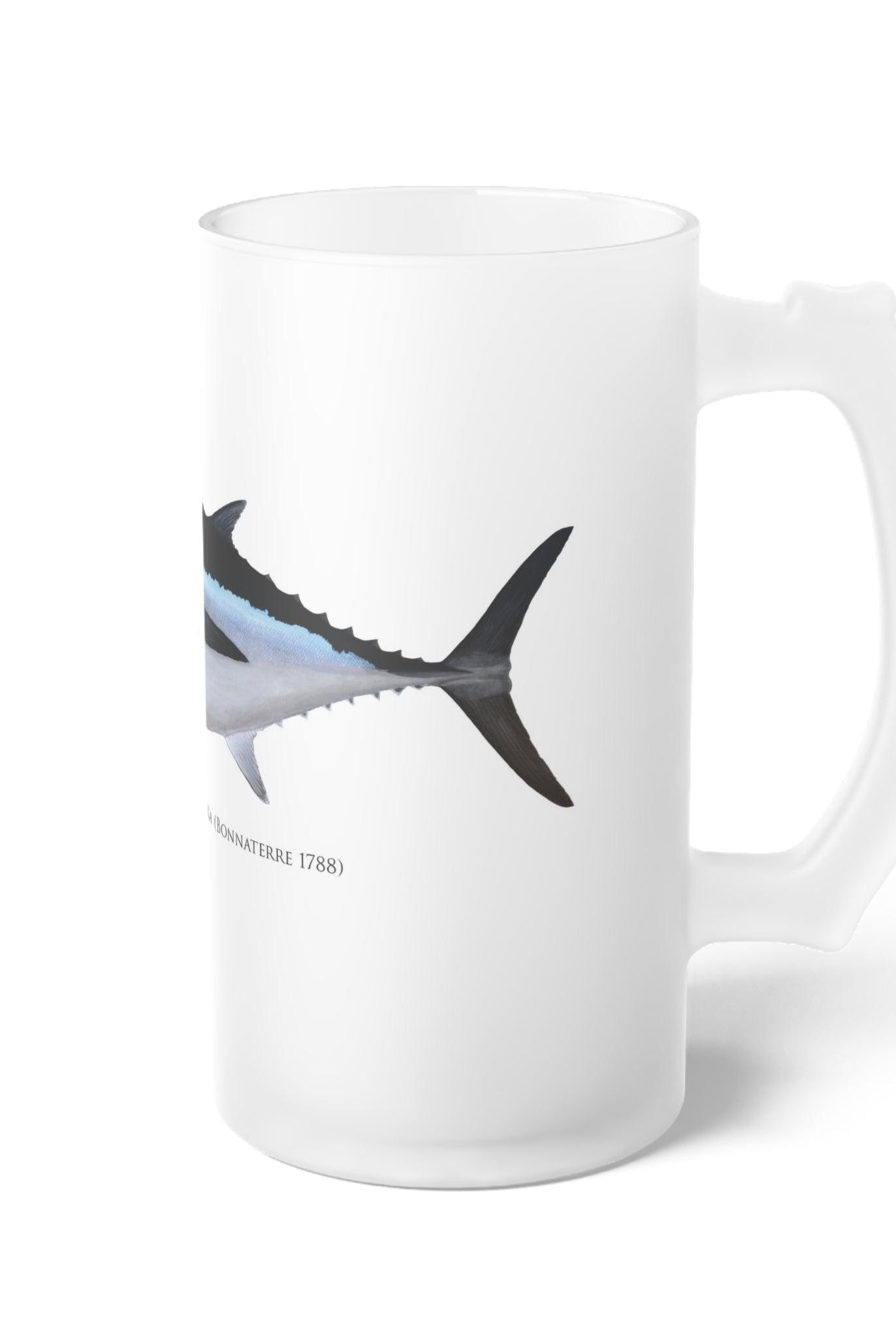 Albacore Stein featuring a detailed illustration by Dr. Lindsay Marshall