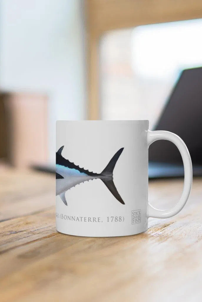 Albacore Mug-Stick Figure Fish Illustration