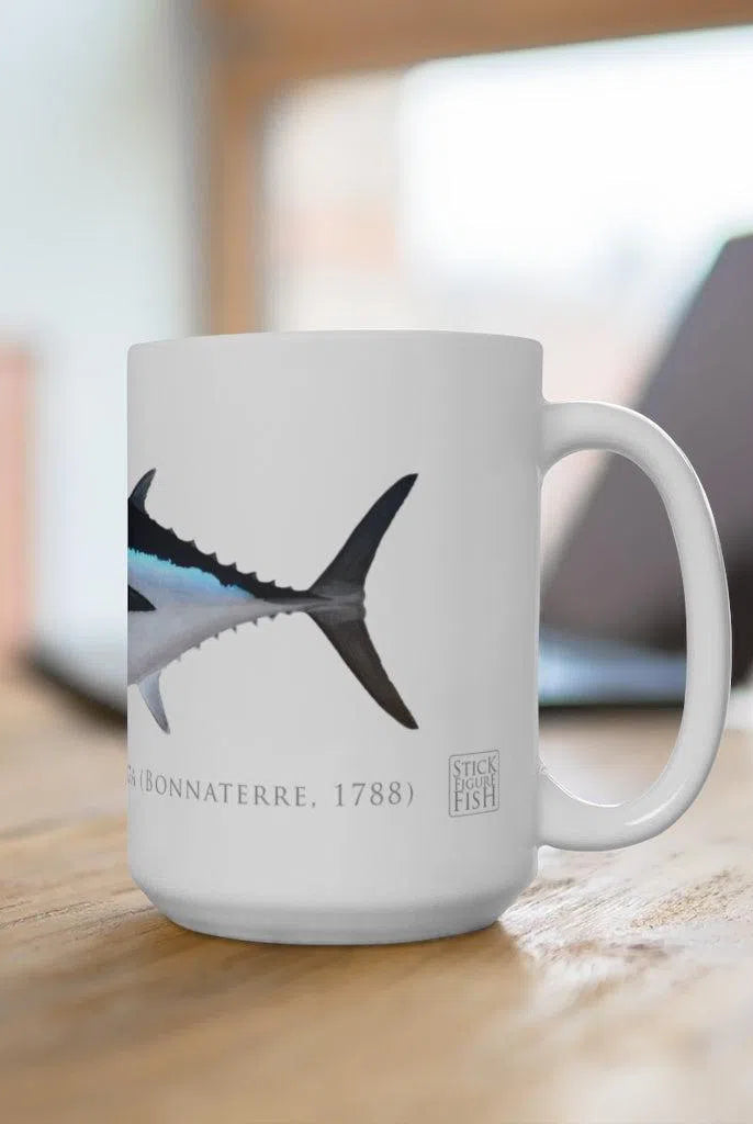 Albacore Mug-Stick Figure Fish Illustration