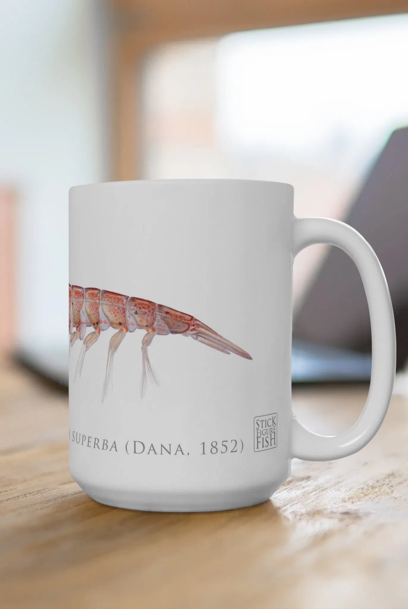Antarctic Krill - Mug-Stick Figure Fish Illustration