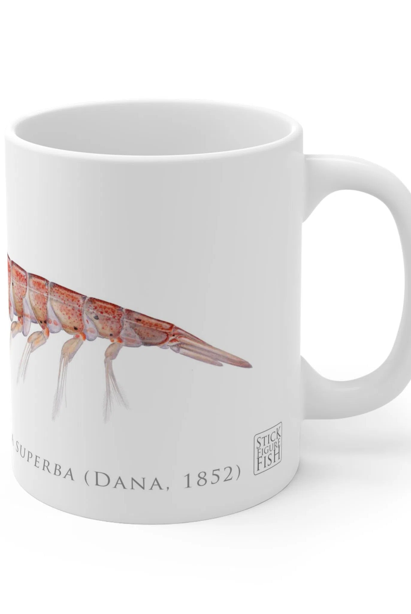 Antarctic Krill - Mug-Stick Figure Fish Illustration