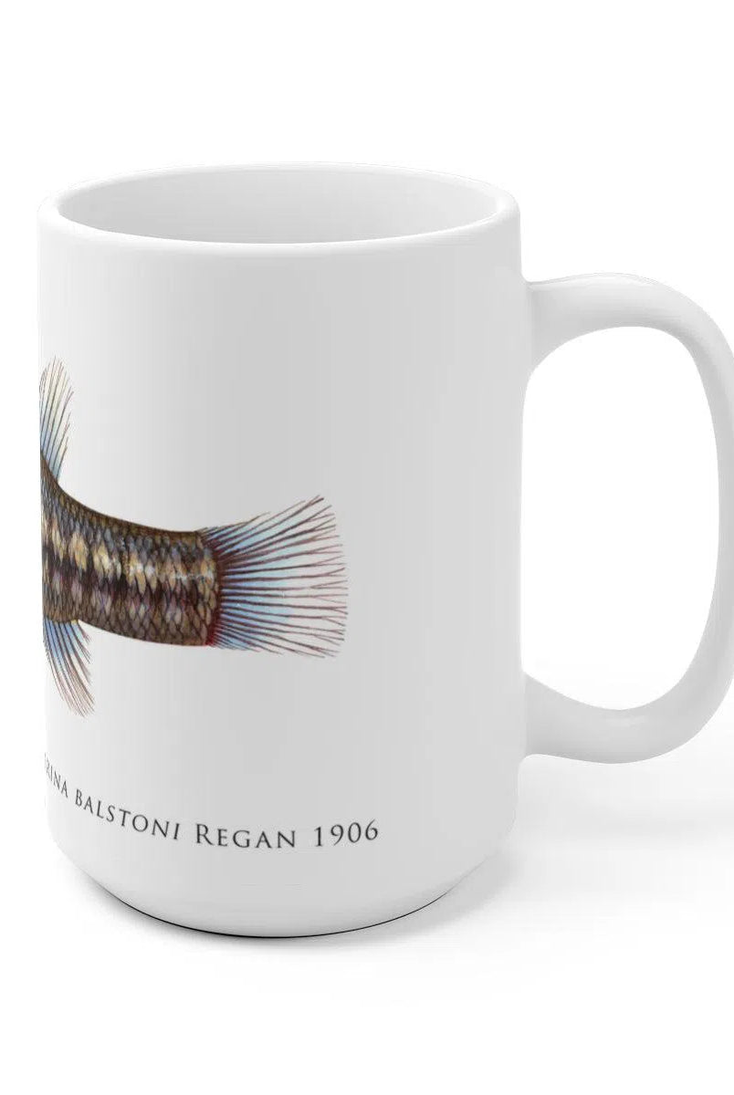 Balston's Pygmy Perch Mug-Stick Figure Fish Illustration