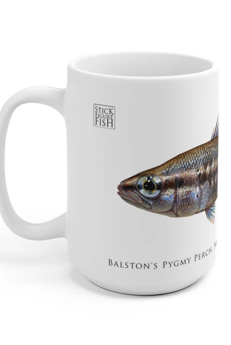 Balston's Pygmy Perch Mug-Stick Figure Fish Illustration