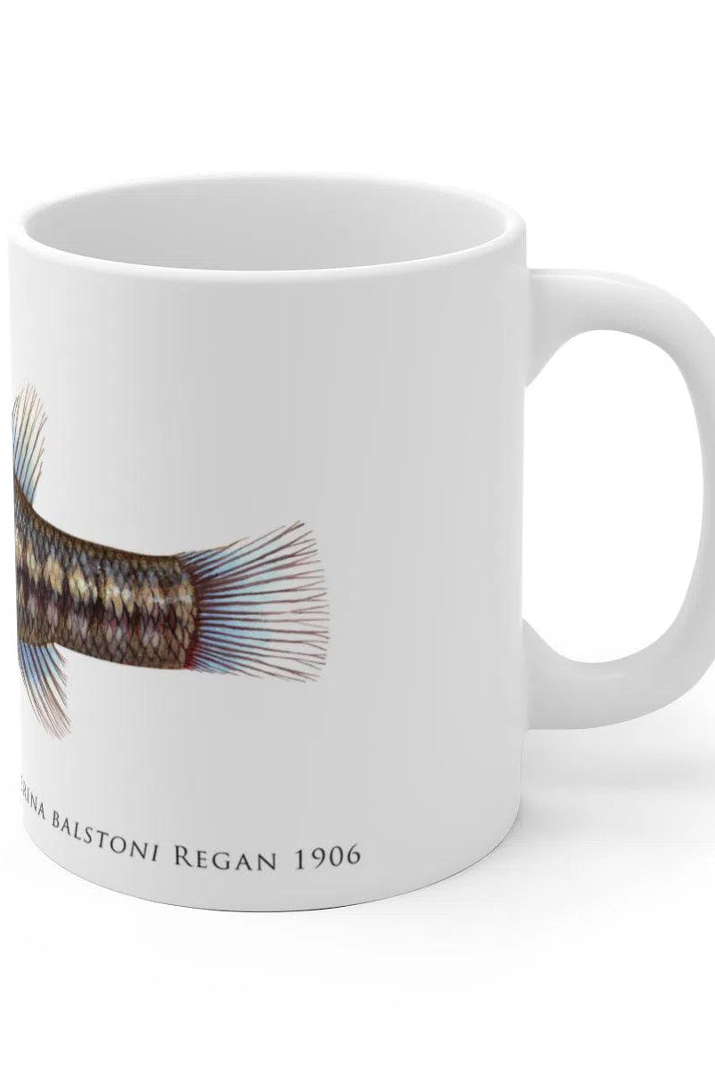 Balston's Pygmy Perch Mug-Stick Figure Fish Illustration