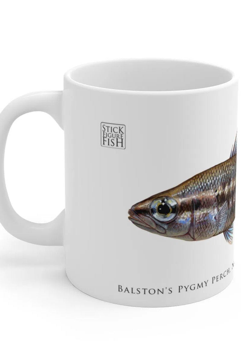 Balston's Pygmy Perch Mug-Stick Figure Fish Illustration