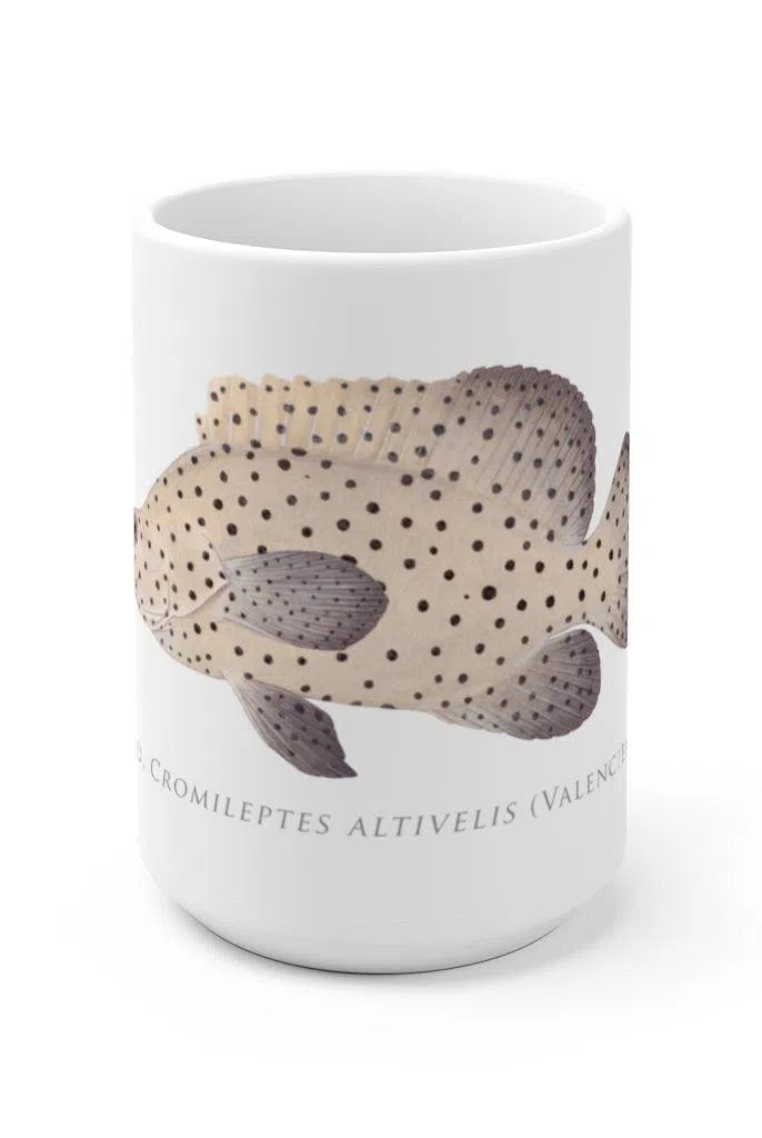 Barramundi Cod Mug-Stick Figure Fish Illustration
