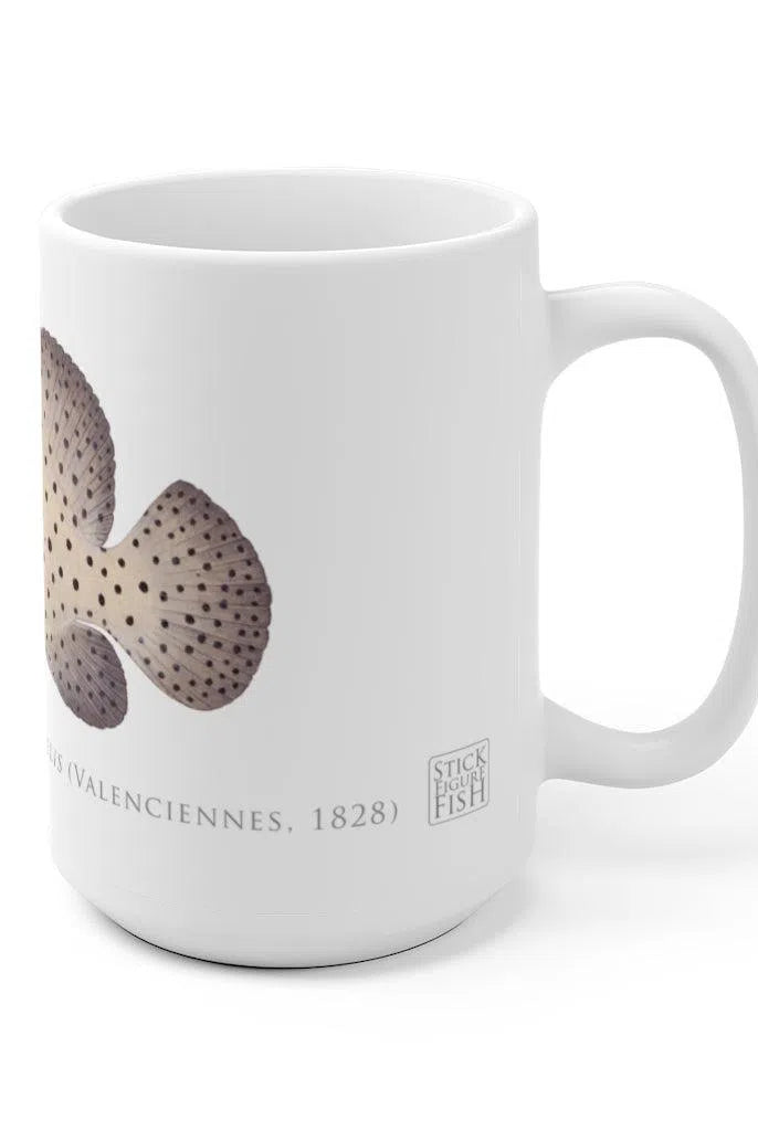 Barramundi Cod Mug-Stick Figure Fish Illustration