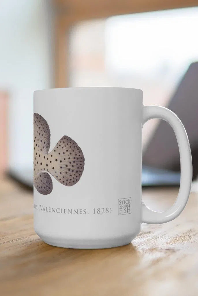 Barramundi Cod Mug-Stick Figure Fish Illustration