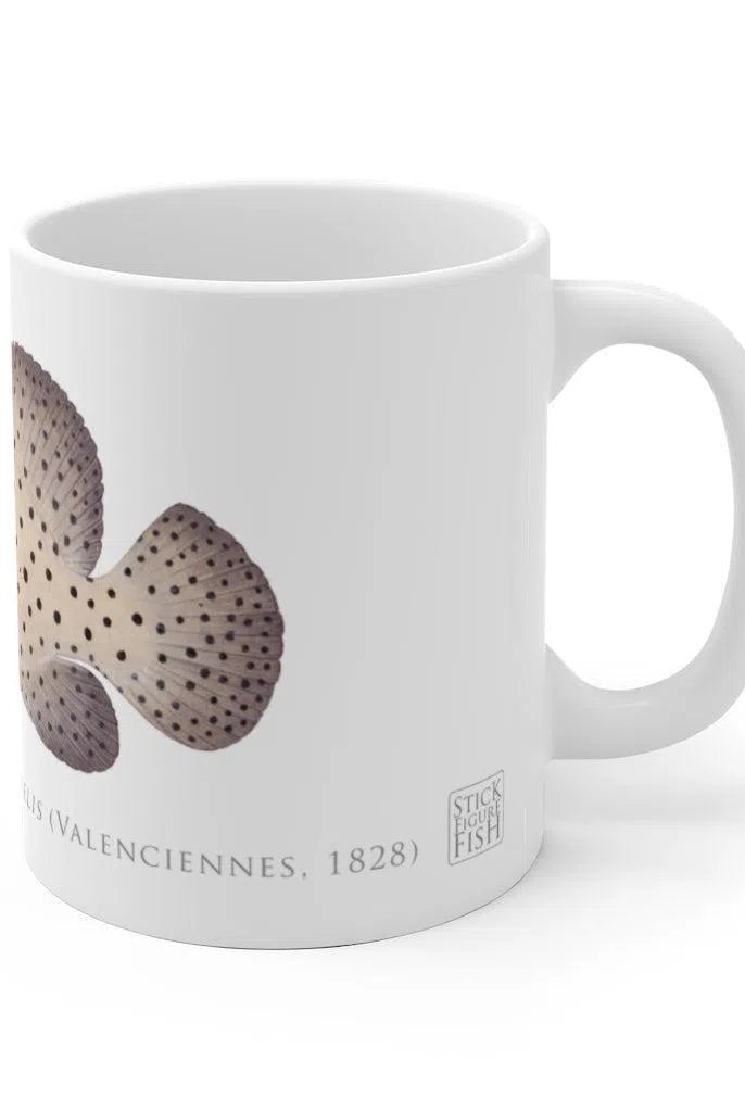 Barramundi Cod Mug-Stick Figure Fish Illustration