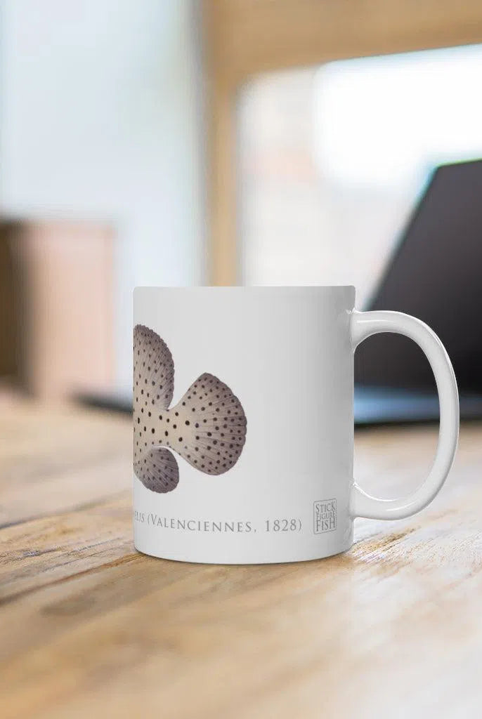 Barramundi Cod Mug-Stick Figure Fish Illustration