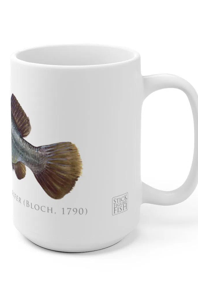 Barramundi Mug-Stick Figure Fish Illustration
