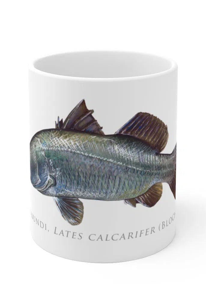 Barramundi Mug-Stick Figure Fish Illustration