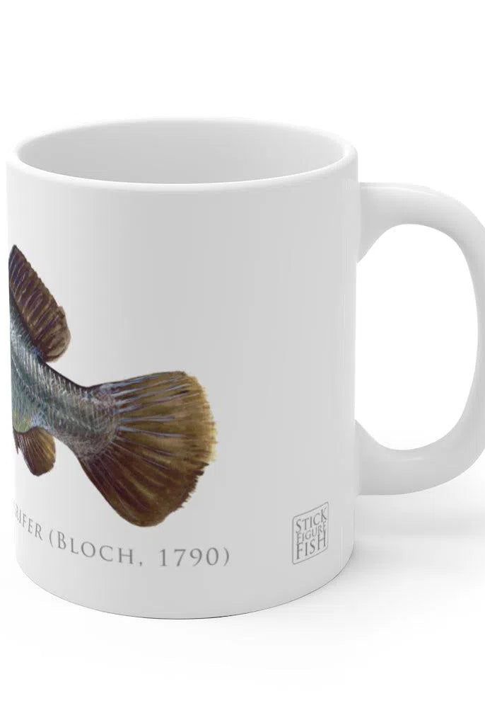 Barramundi Mug-Stick Figure Fish Illustration