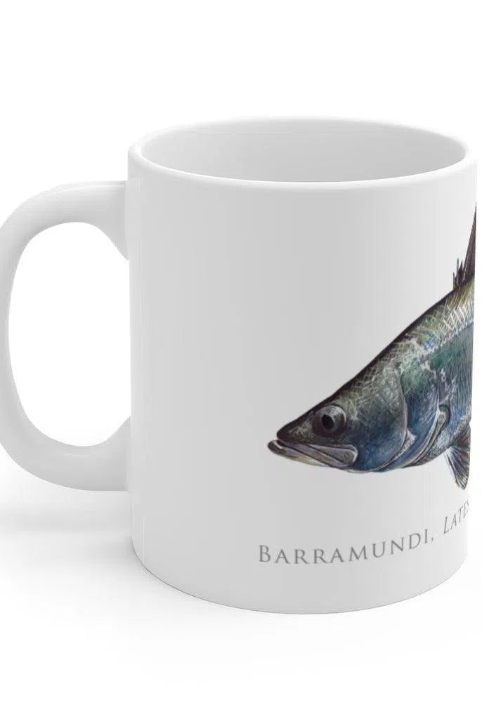 Barramundi Mug-Stick Figure Fish Illustration