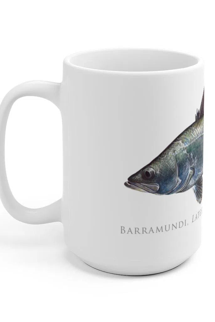 Barramundi Mug-Stick Figure Fish Illustration