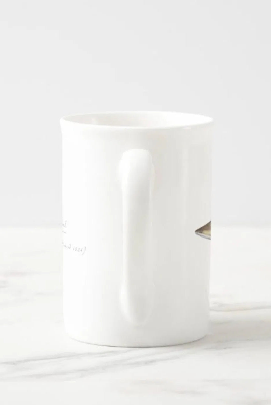 Blacktip Reef Shark - Fine Bone China Mug-Stick Figure Fish Illustration