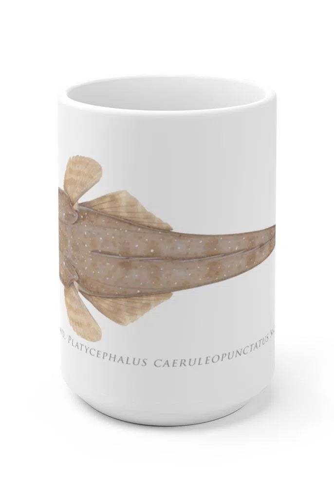 Bluespotted Flathead Mug-Stick Figure Fish Illustration