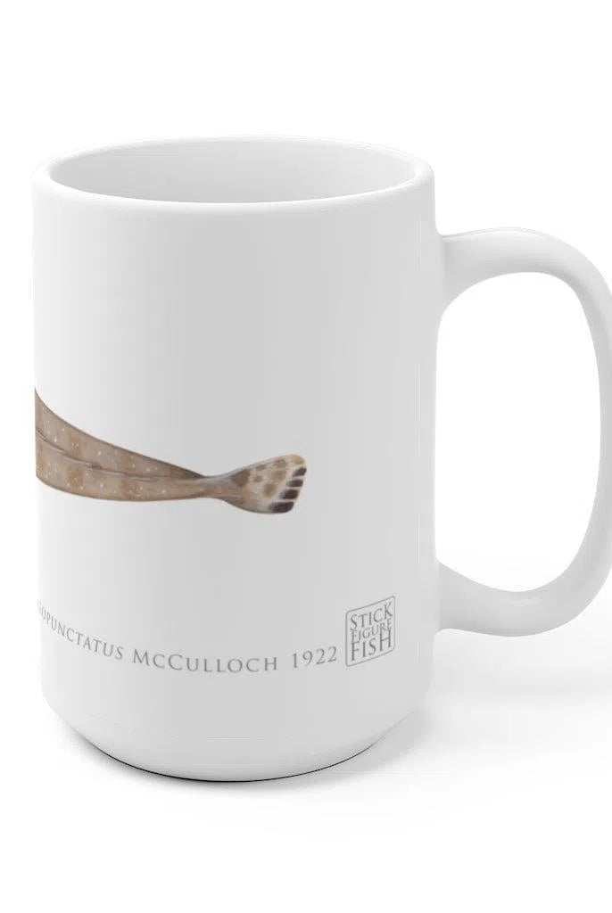 Bluespotted Flathead Mug-Stick Figure Fish Illustration