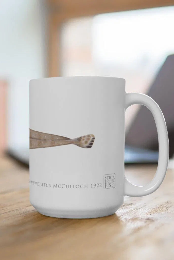 Bluespotted Flathead Mug-Stick Figure Fish Illustration