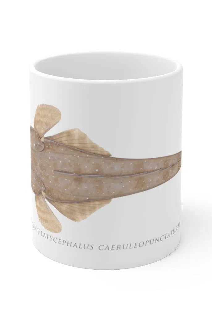 Bluespotted Flathead Mug-Stick Figure Fish Illustration