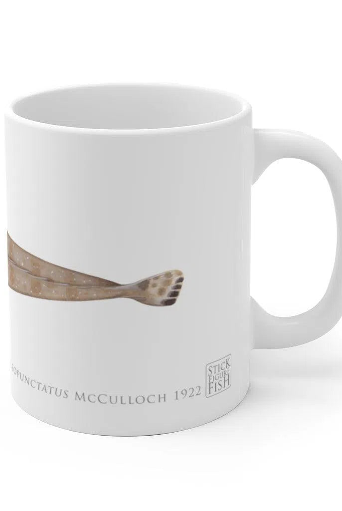 Bluespotted Flathead Mug-Stick Figure Fish Illustration