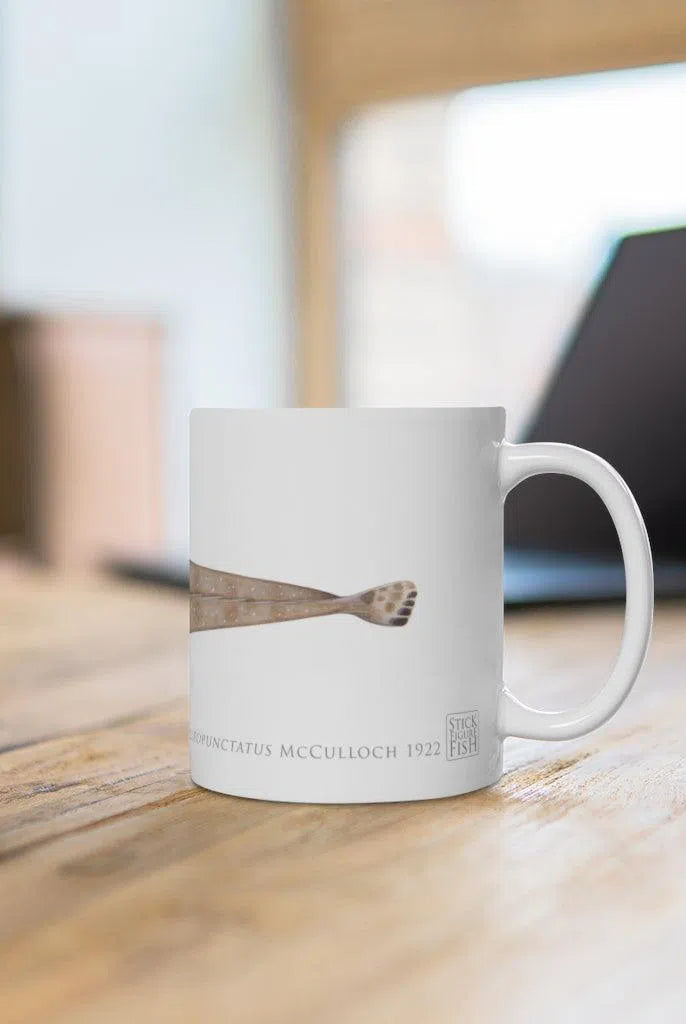 Bluespotted Flathead Mug-Stick Figure Fish Illustration
