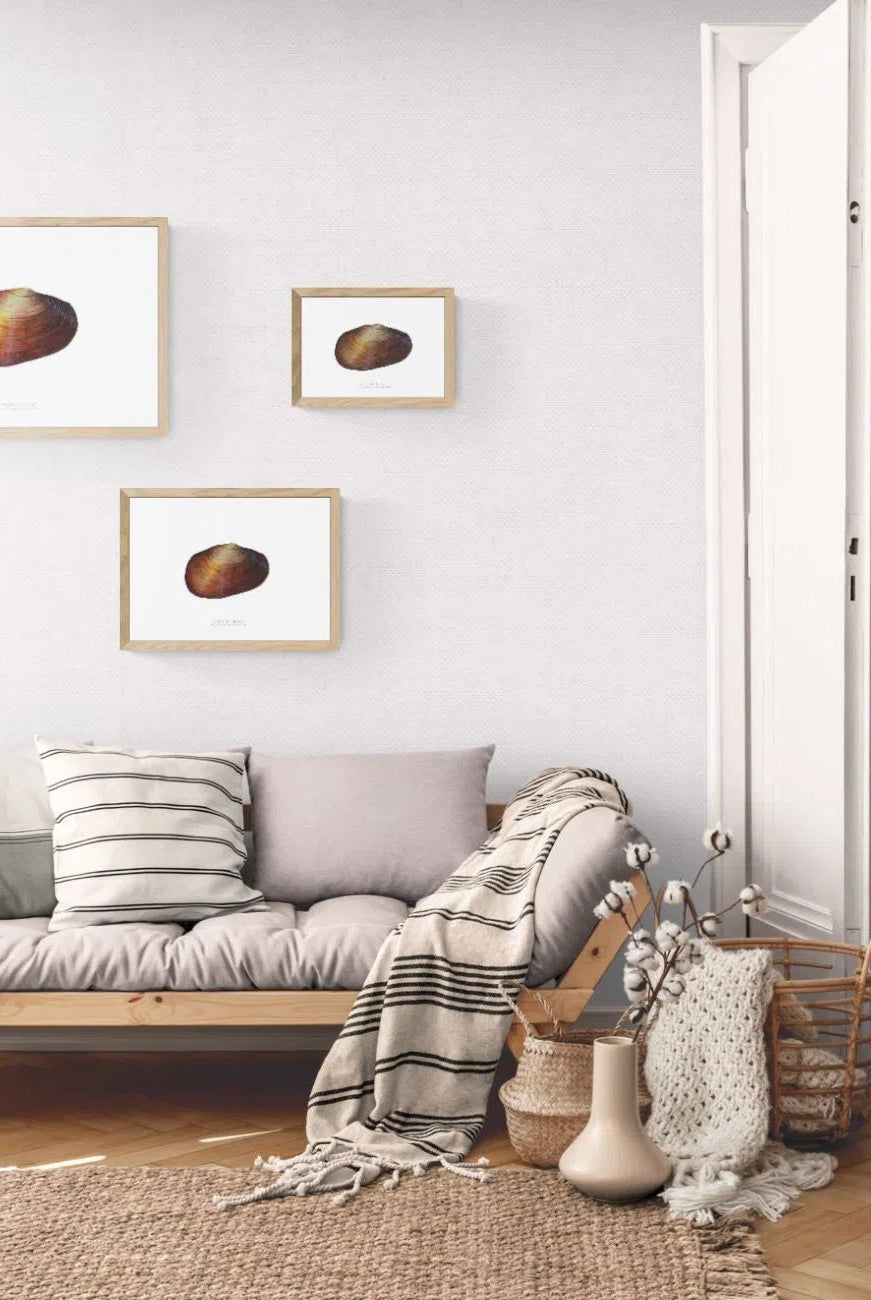 Ambiguus Mussel - Fine Art Print-Stick Figure Fish Illustration