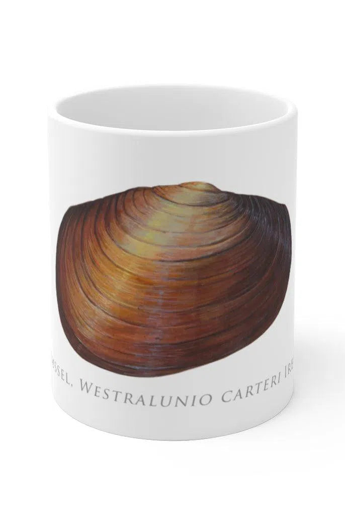 Ambiguus Mussel Mug-Stick Figure Fish Illustration