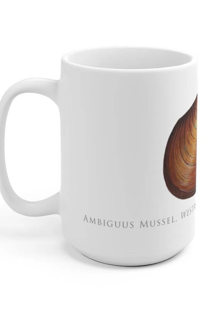 Ambiguus Mussel Mug-Stick Figure Fish Illustration