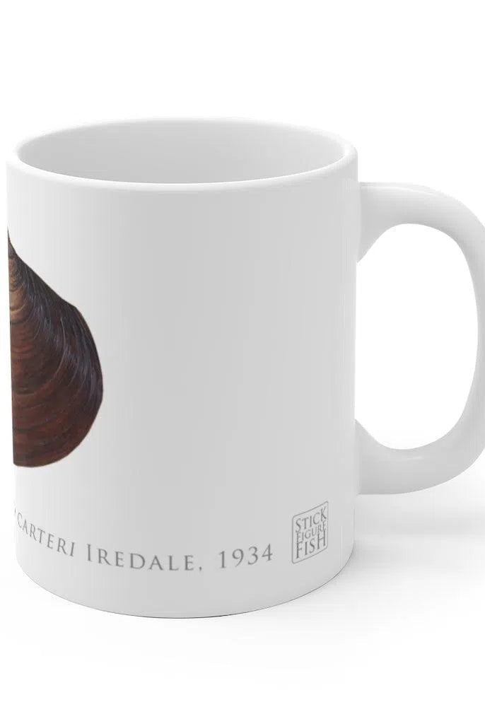 Ambiguus Mussel Mug-Stick Figure Fish Illustration