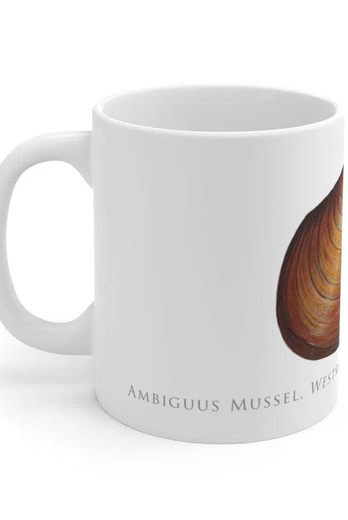 Ambiguus Mussel Mug-Stick Figure Fish Illustration