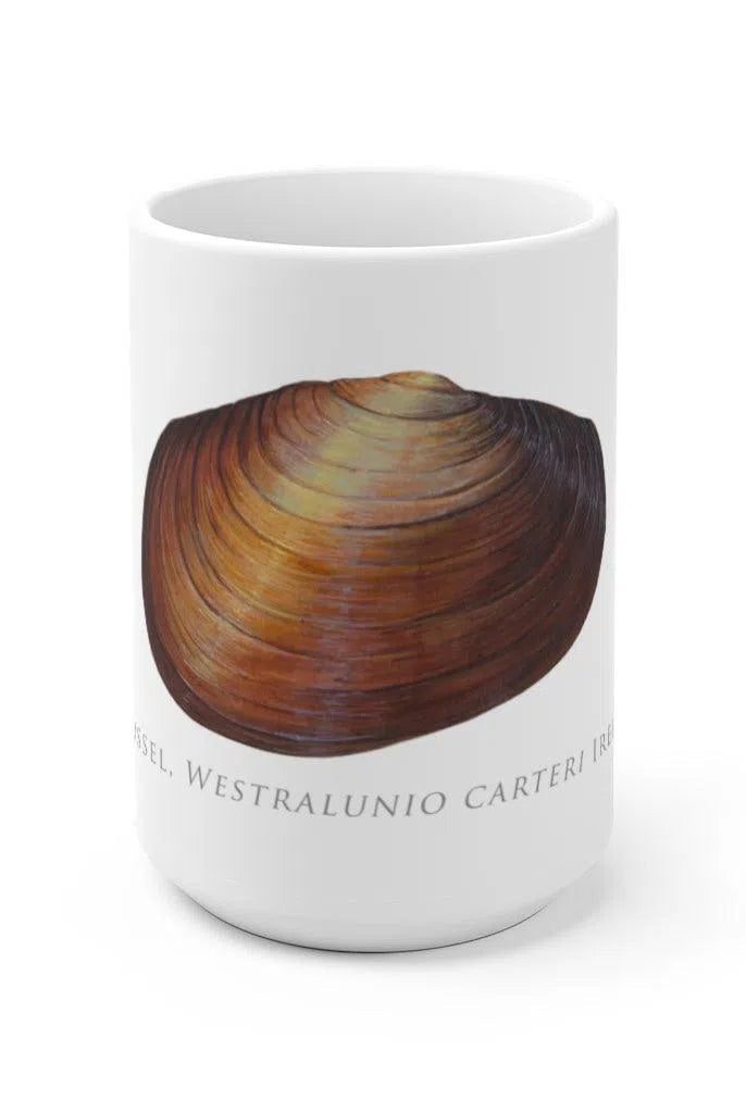 Ambiguus Mussel Mug-Stick Figure Fish Illustration
