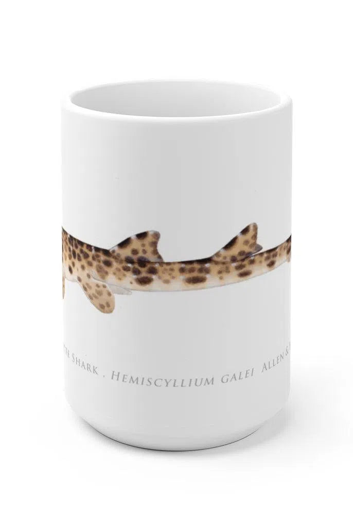 Cenderwasih Epaulette Shark Mug-Stick Figure Fish Illustration