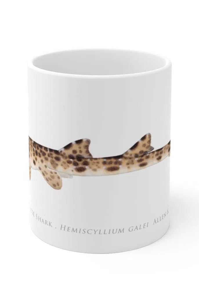Cenderwasih Epaulette Shark Mug-Stick Figure Fish Illustration