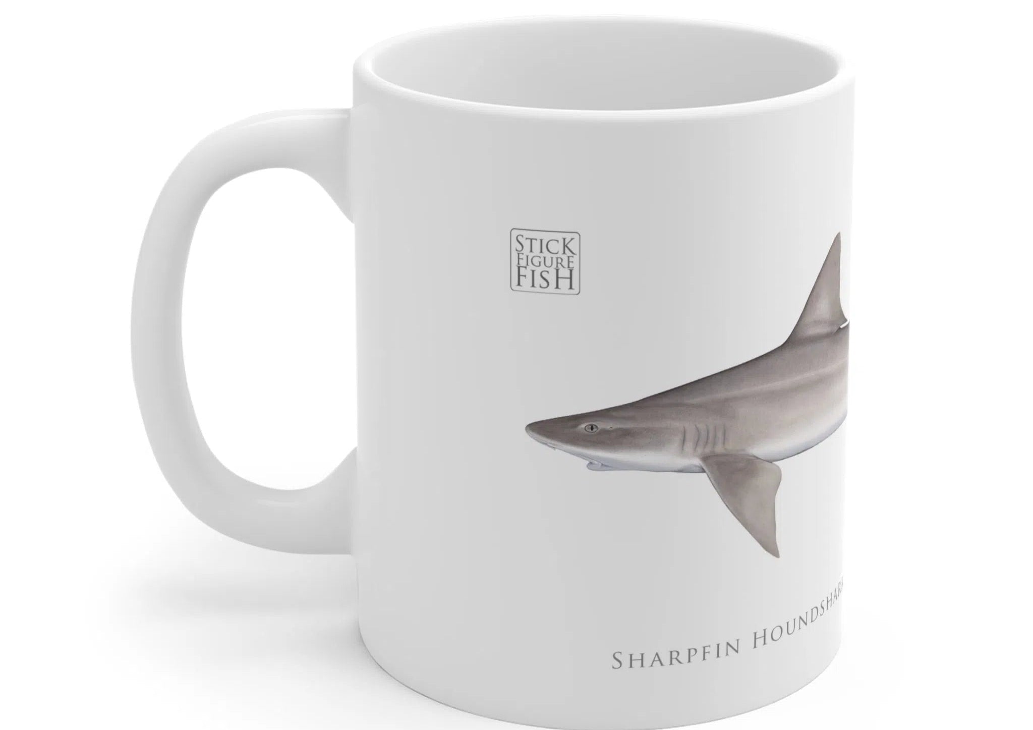 Choose Your Species - Shark or Ray - Mug-Stick Figure Fish Illustration