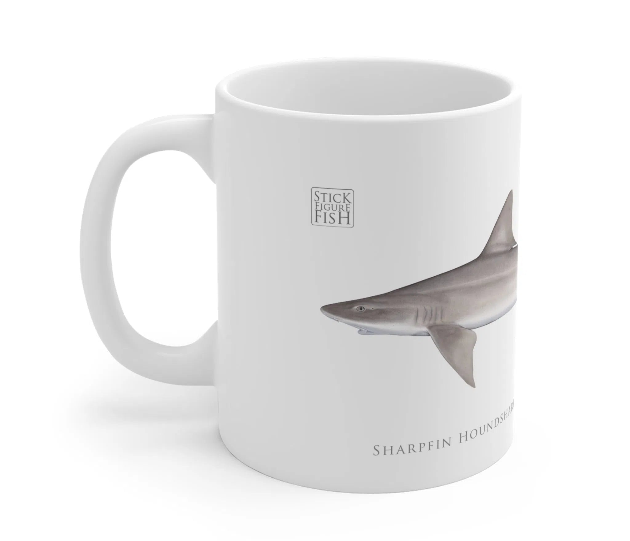 Choose Your Species - Shark or Ray - Mug-Stick Figure Fish Illustration