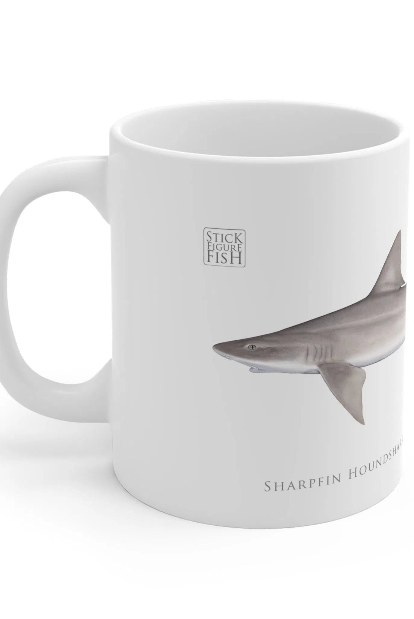 Choose Your Species - Shark or Ray - Mug-Stick Figure Fish Illustration