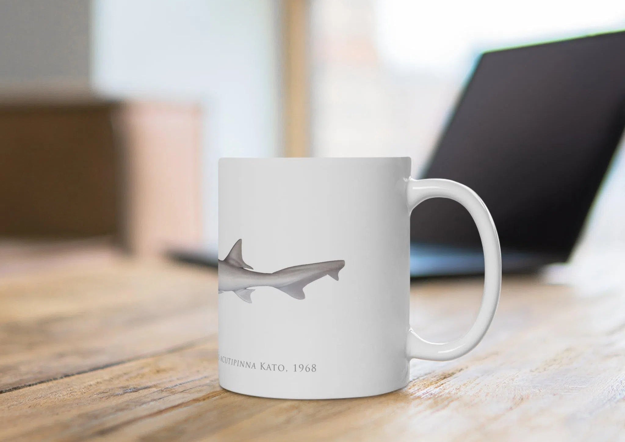 Choose Your Species - Shark or Ray - Mug-Stick Figure Fish Illustration