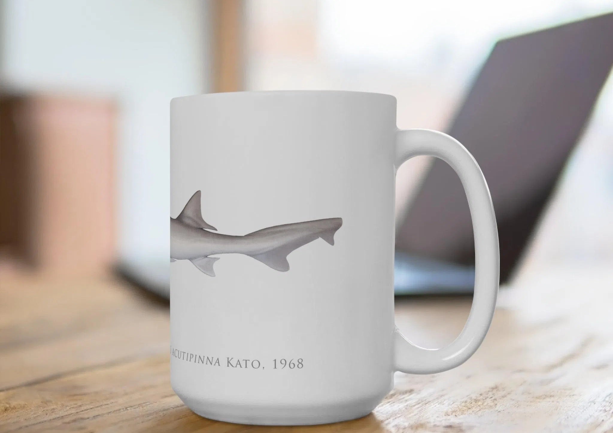 Choose Your Species - Shark or Ray - Mug-Stick Figure Fish Illustration