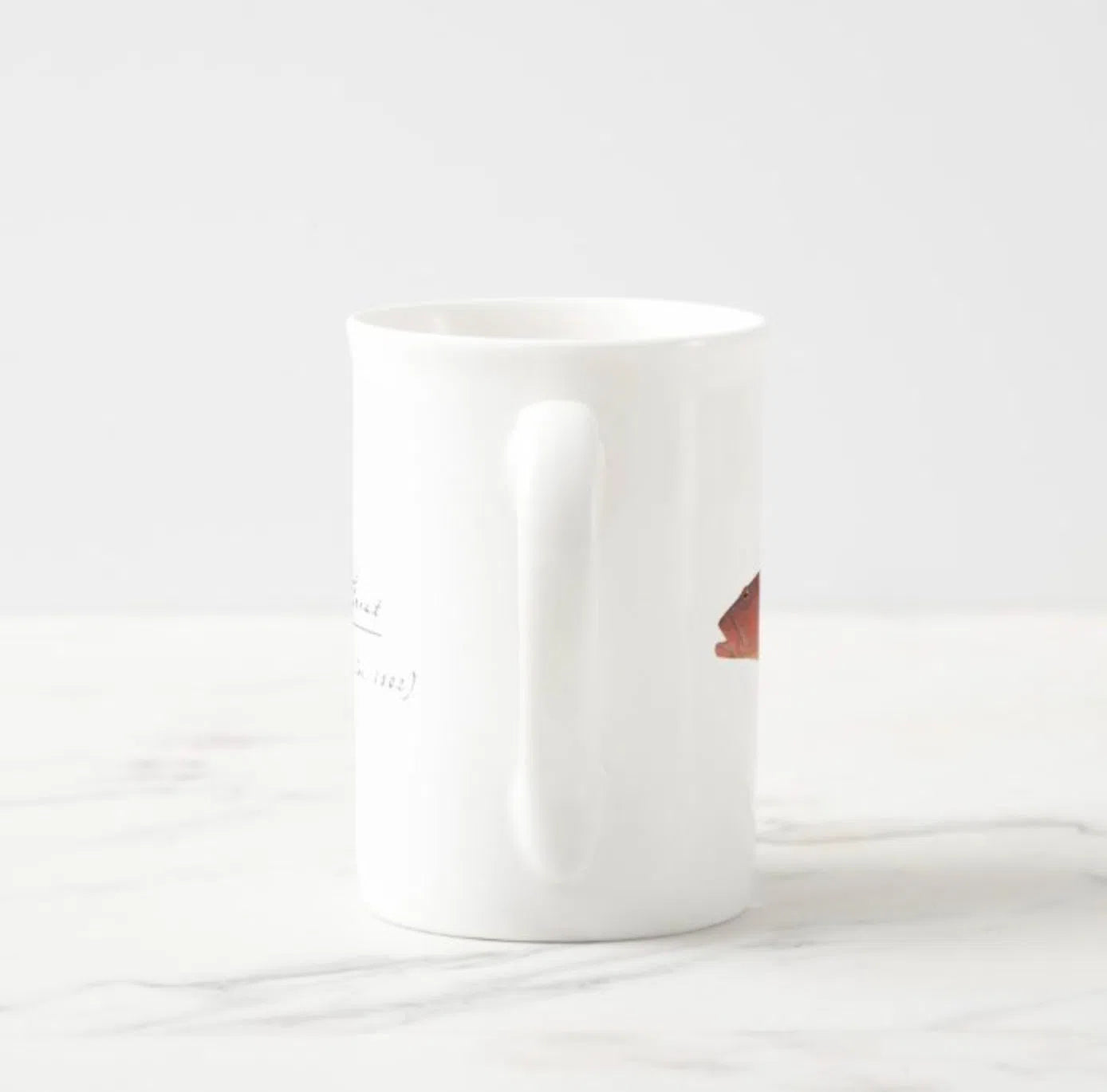 Common Coral Trout - Fine Bone China Mug-Stick Figure Fish Illustration