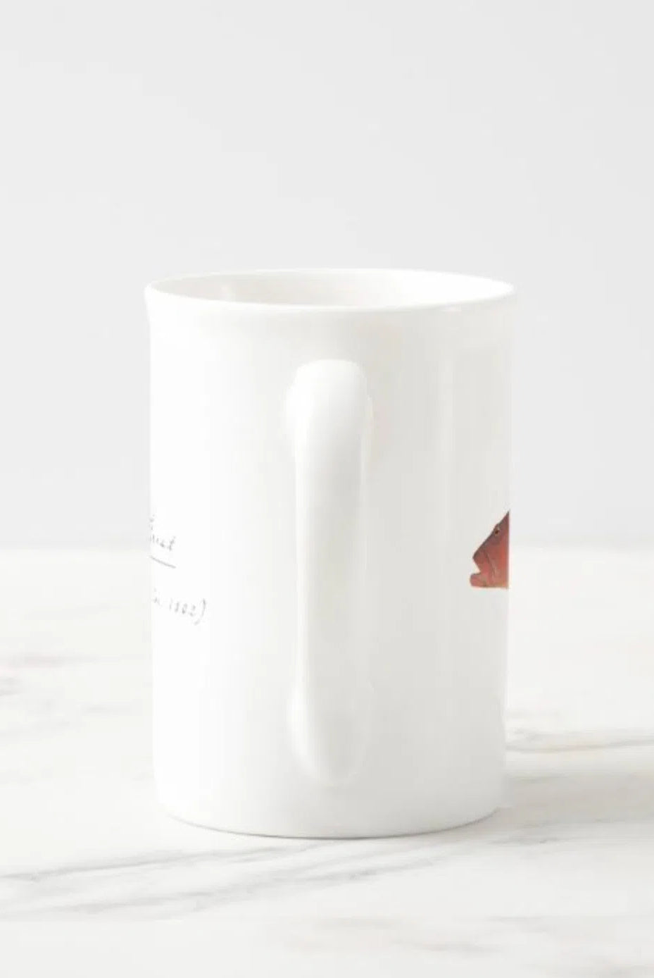 Common Coral Trout - Fine Bone China Mug-Stick Figure Fish Illustration