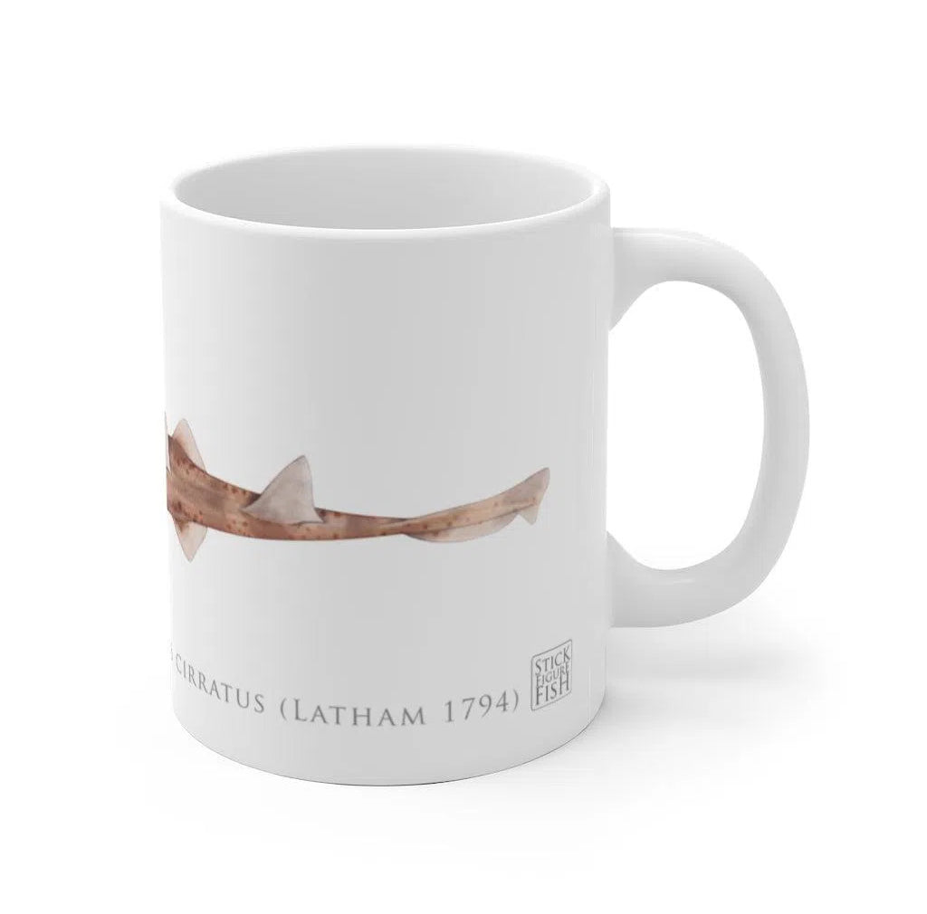 Common Sawshark mug-Stick Figure Fish Illustration