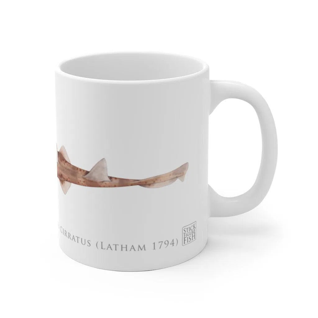 Common Sawshark mug-Stick Figure Fish Illustration