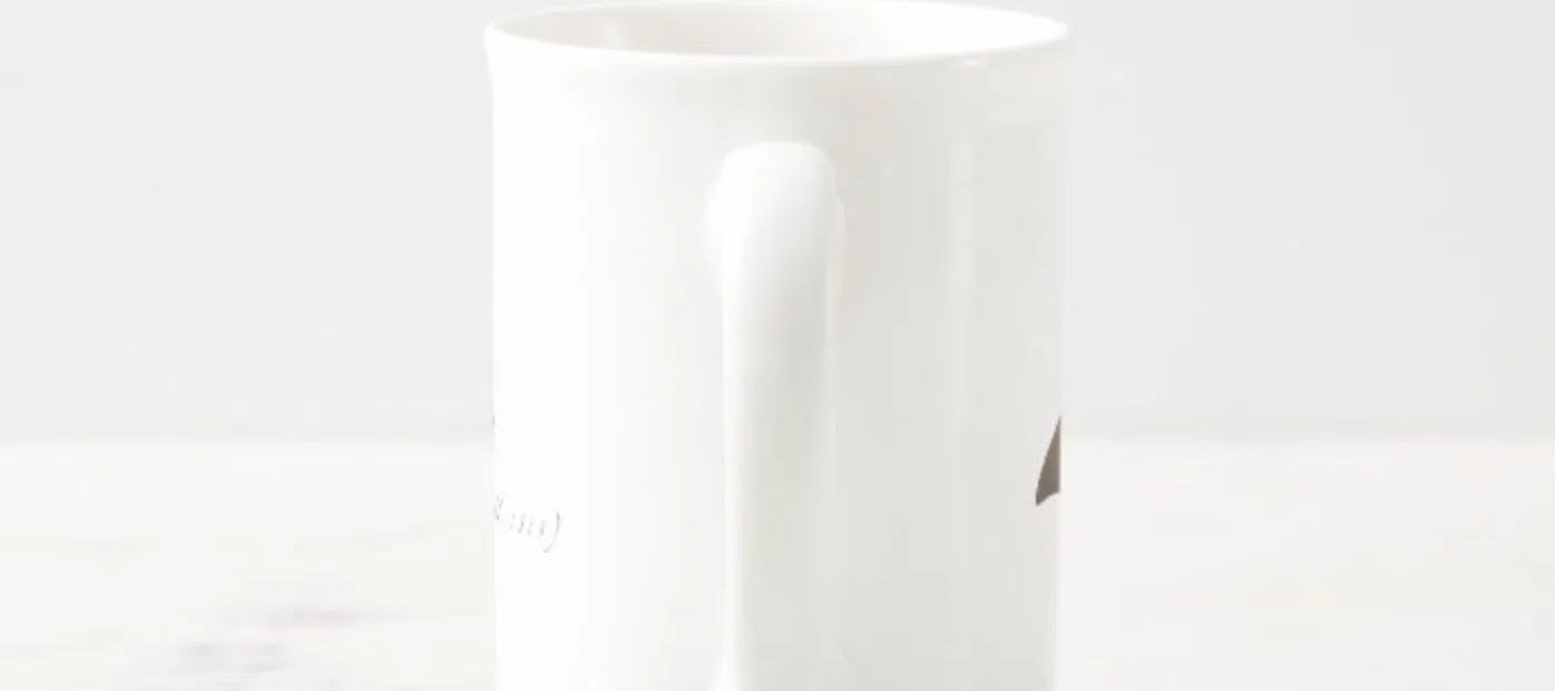 Cownose Ray - Fine Bone China Mug-Stick Figure Fish Illustration
