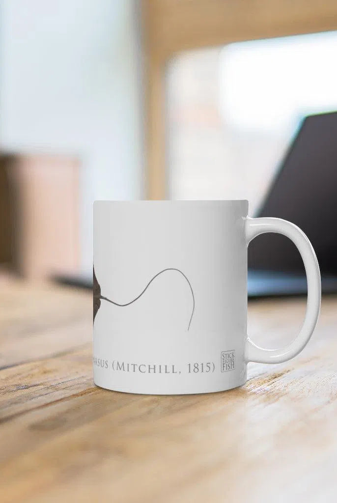 Cownose Ray mug-Stick Figure Fish Illustration