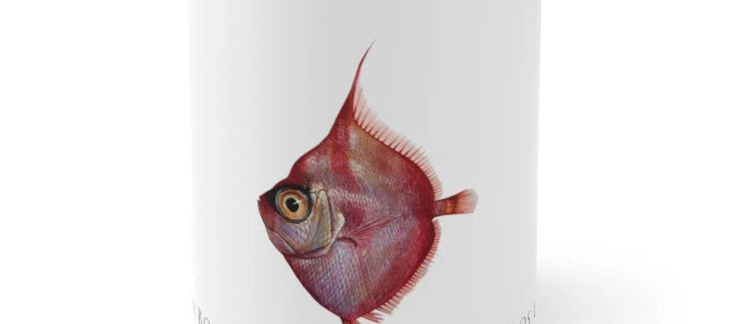 Deepbody Boarfish Mug-Stick Figure Fish Illustration