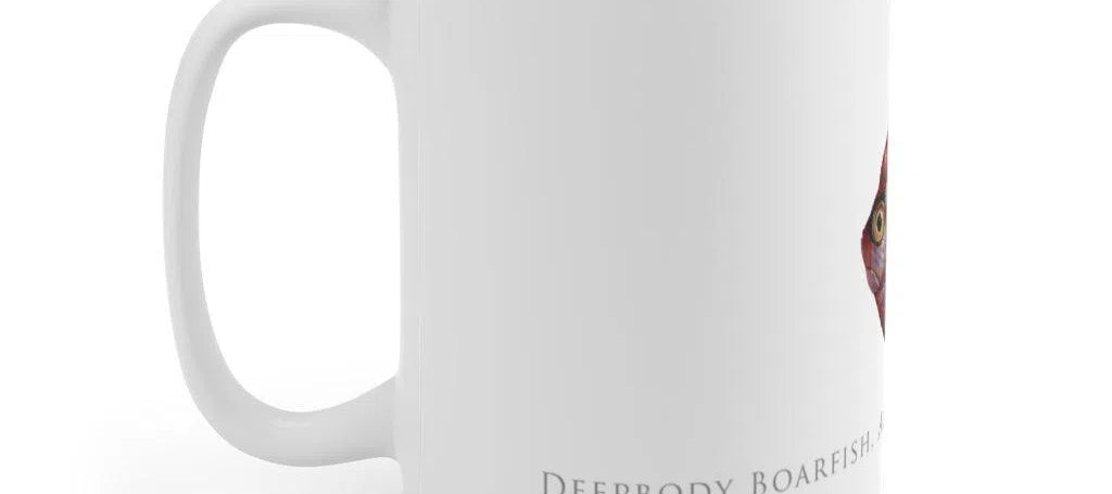 Deepbody Boarfish Mug-Stick Figure Fish Illustration