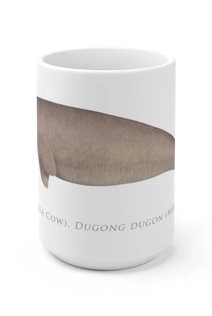 Dugong (Sea Cow) Mug-Stick Figure Fish Illustration